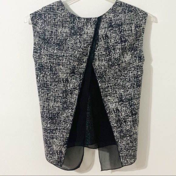 Banana Republic Factory Sleeveless Open Back Sleeveless Blouse Top Rounded Neck - Picture 3 of 8